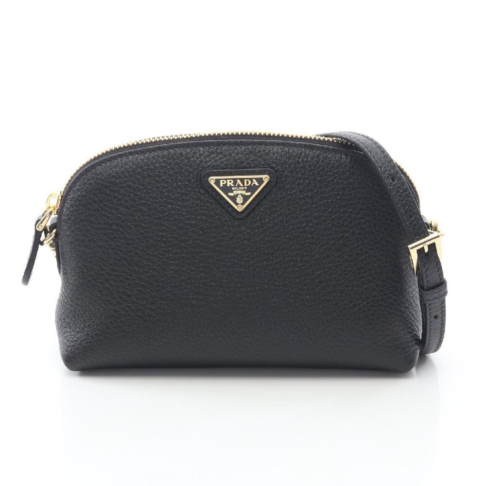 Prada VITDAINO SOFT Beige Leather Shoulder Bag